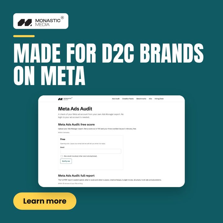Square feed ad example